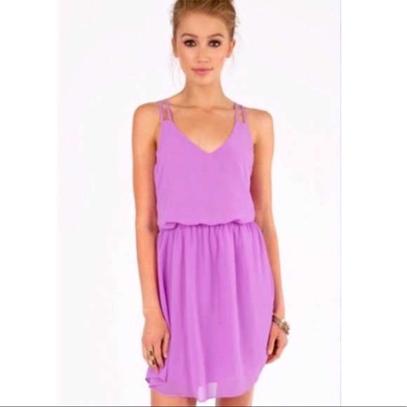 Tobi Dresses & Skirts - Orchid Purple Elastic Waist Dress